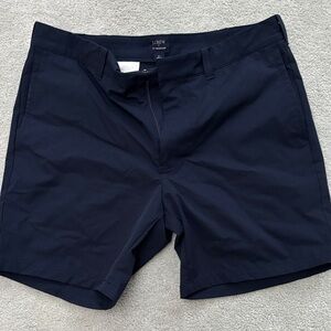 J. Crew Men's Dark Blue Flat Front Shorts